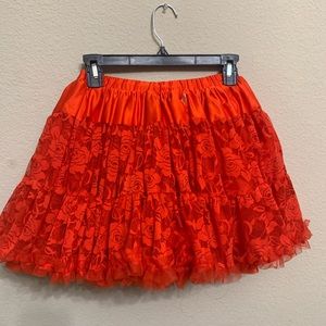 Kids red tutu skirt